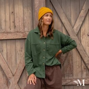 Maggie's Organic Cotton oversized workshirt small